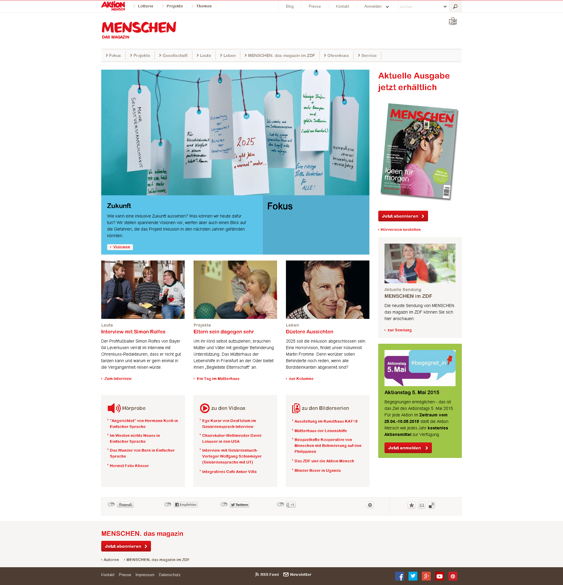 Aktion Mensch - Magazin — screenshot