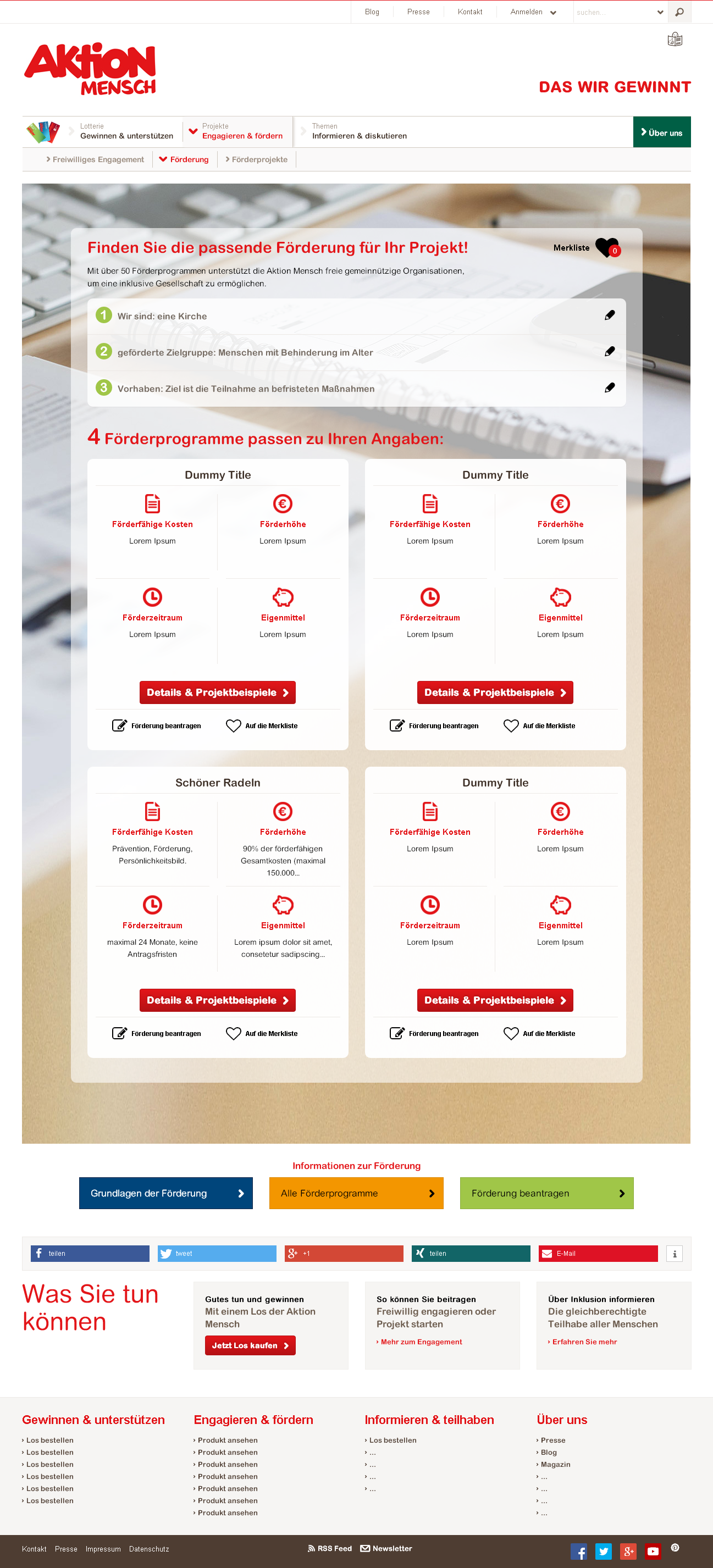 Aktion Mensch - Financial Aid -Finder — screenshot