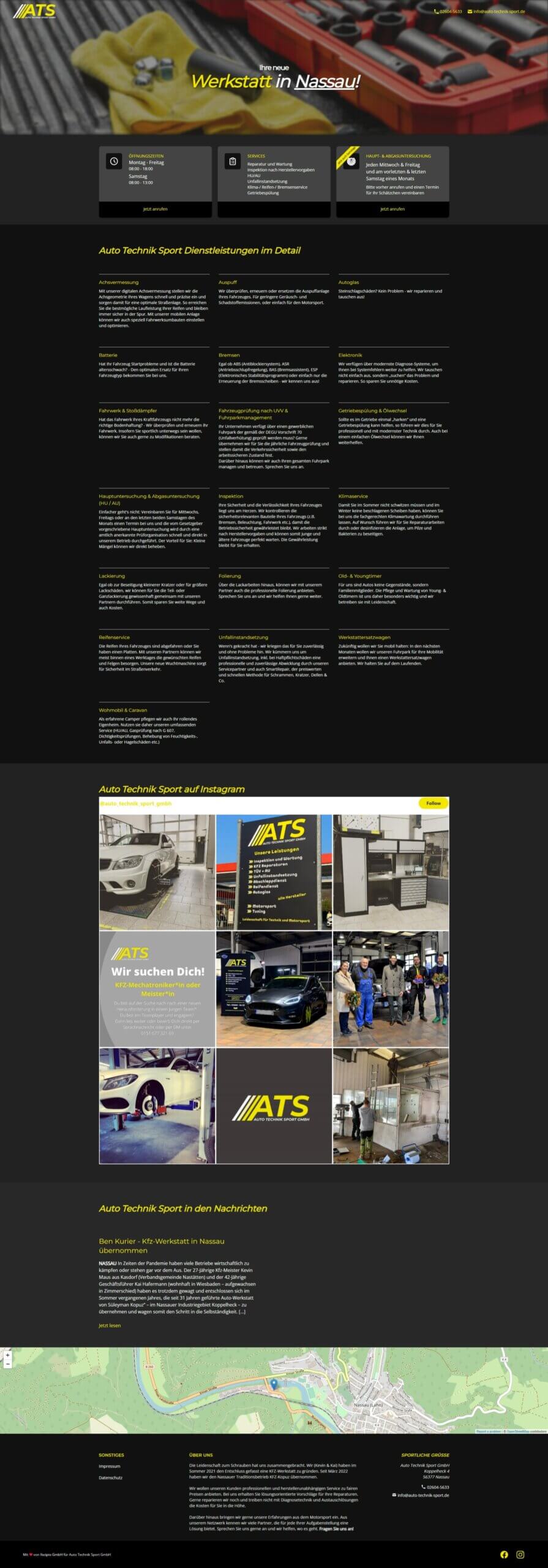 Auto Technik Sport GmbH – Website — screenshot
